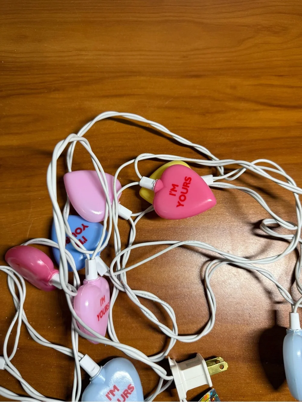 Bundle of 5 Vintage Novelty String Lights Holiday Spring Christmas V-Day